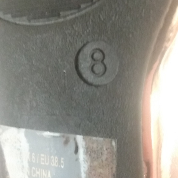 Justfabulous women's size 8 rose gold mirror like finish slip-on shoes - Picture 8 of 8